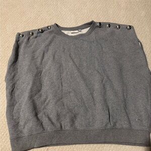 Clare V. Heather Gray Crewneck Sweatshirt